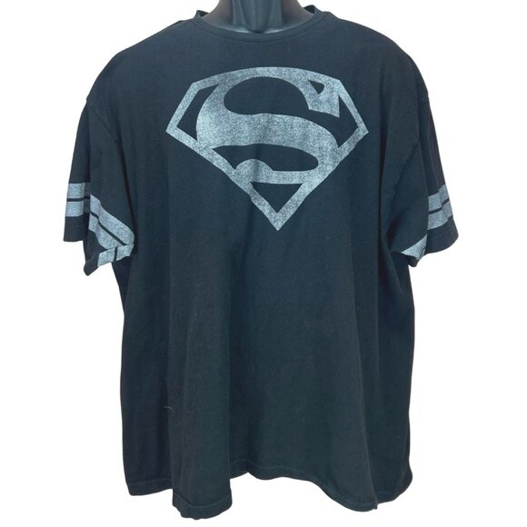 Superman Black Graphic Mens T-Shirt XXL - Picture 2 of 6